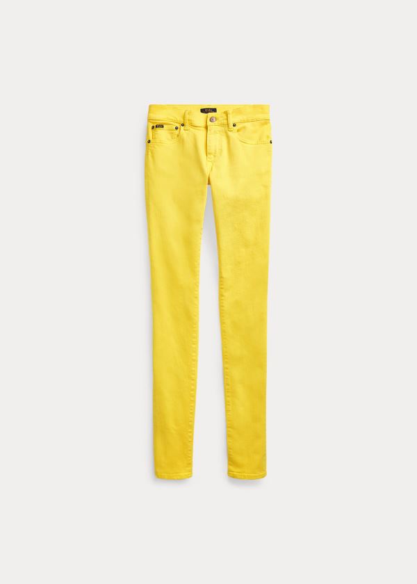 Calças De Ganga Polo Ralph Lauren Tompkins Stretch Skinny Mulher 95430-VUWE